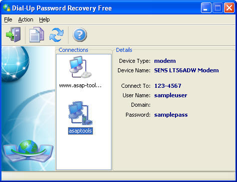 Recover lost or forgotten passwords for DialUp and VPN (RAS) connections